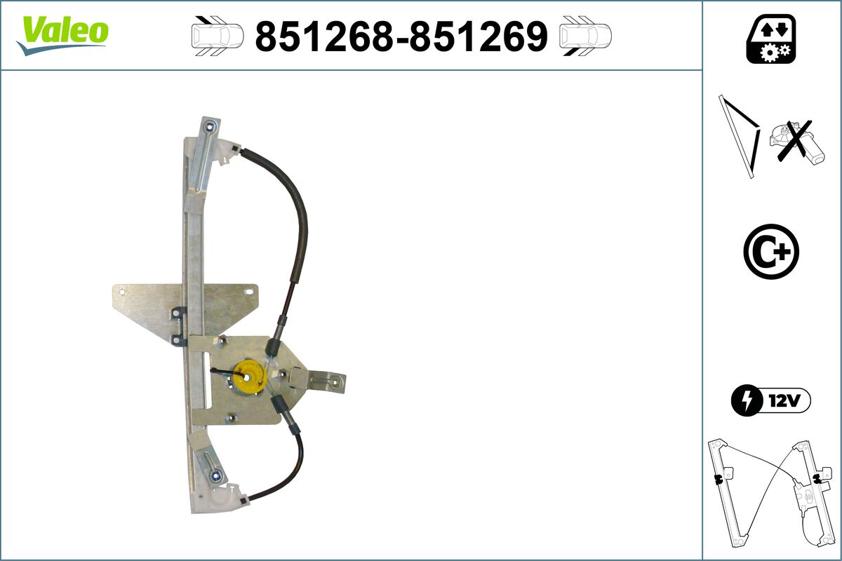 Window Regulator - 851268 VALEO